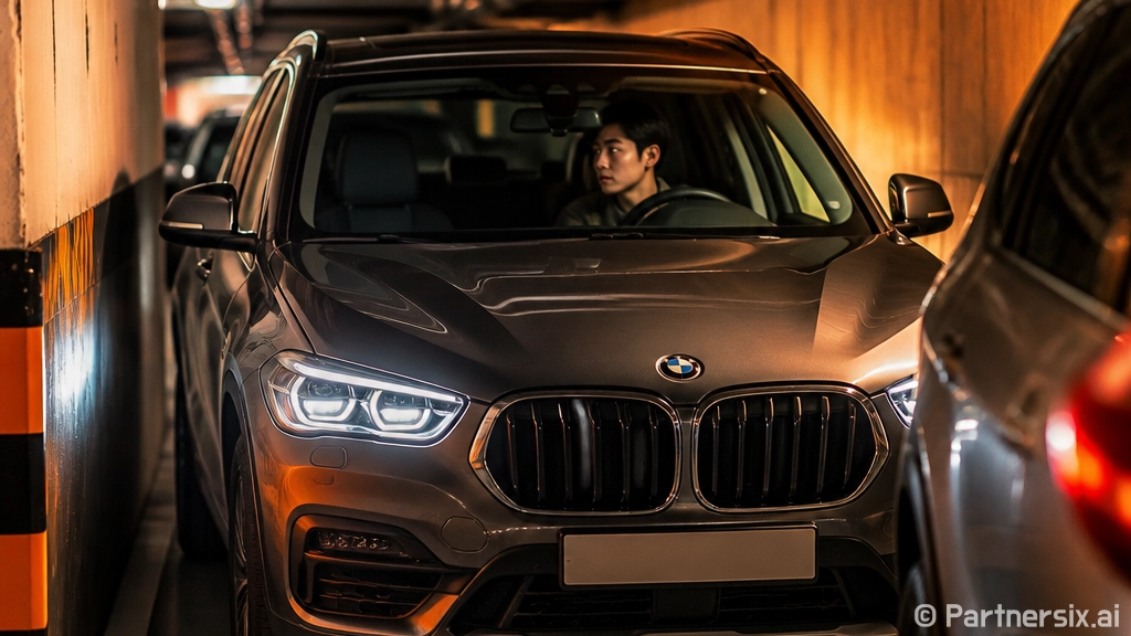 BMWX1 주차 편…