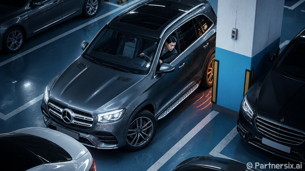 벤츠SUV 주차 편…
