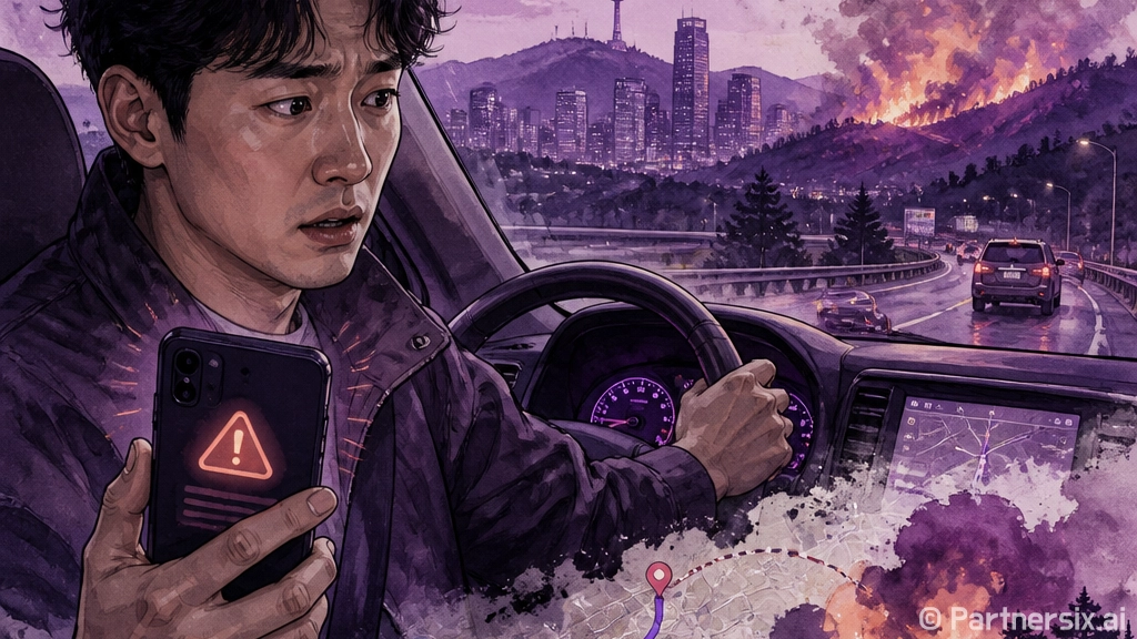 기장 산불 때 운전…