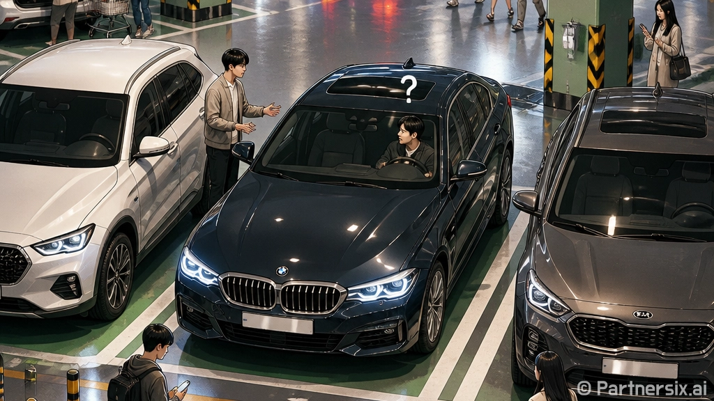 BMW520D 주차…