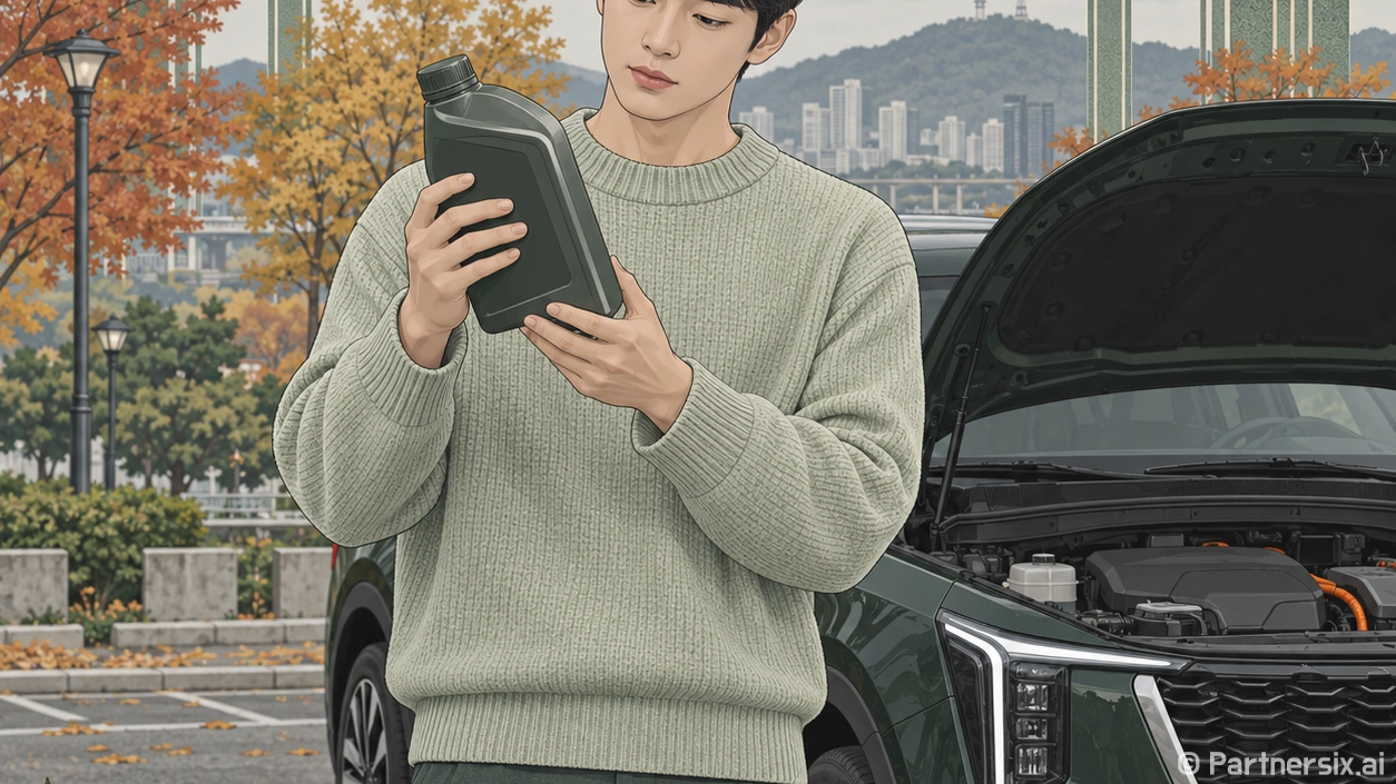 쏘렌토 하이브리드 엔진오일 교환하려면 이렇게 확인하세요