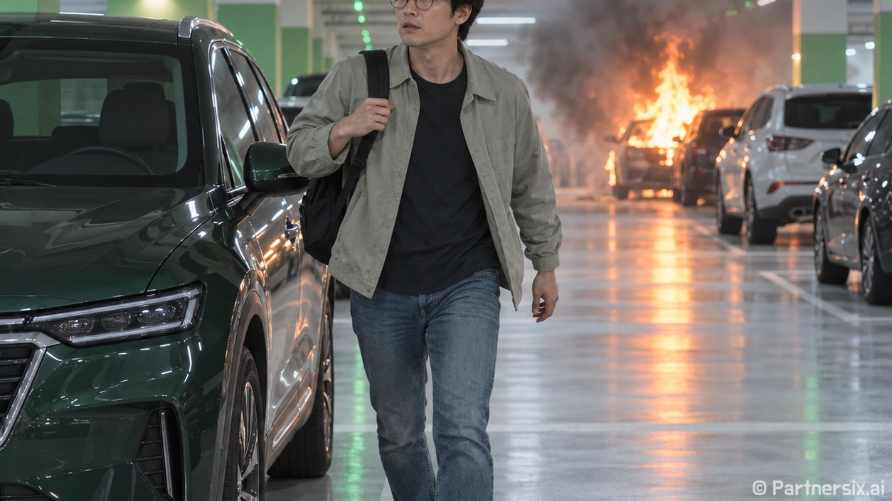 창원 화재 같은 주차장 화재를 피하려면 이렇게 주차하는 방법