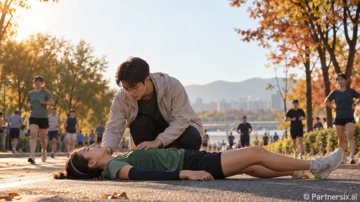 마라톤 참가자 실신 현장에서 대처하는 방법