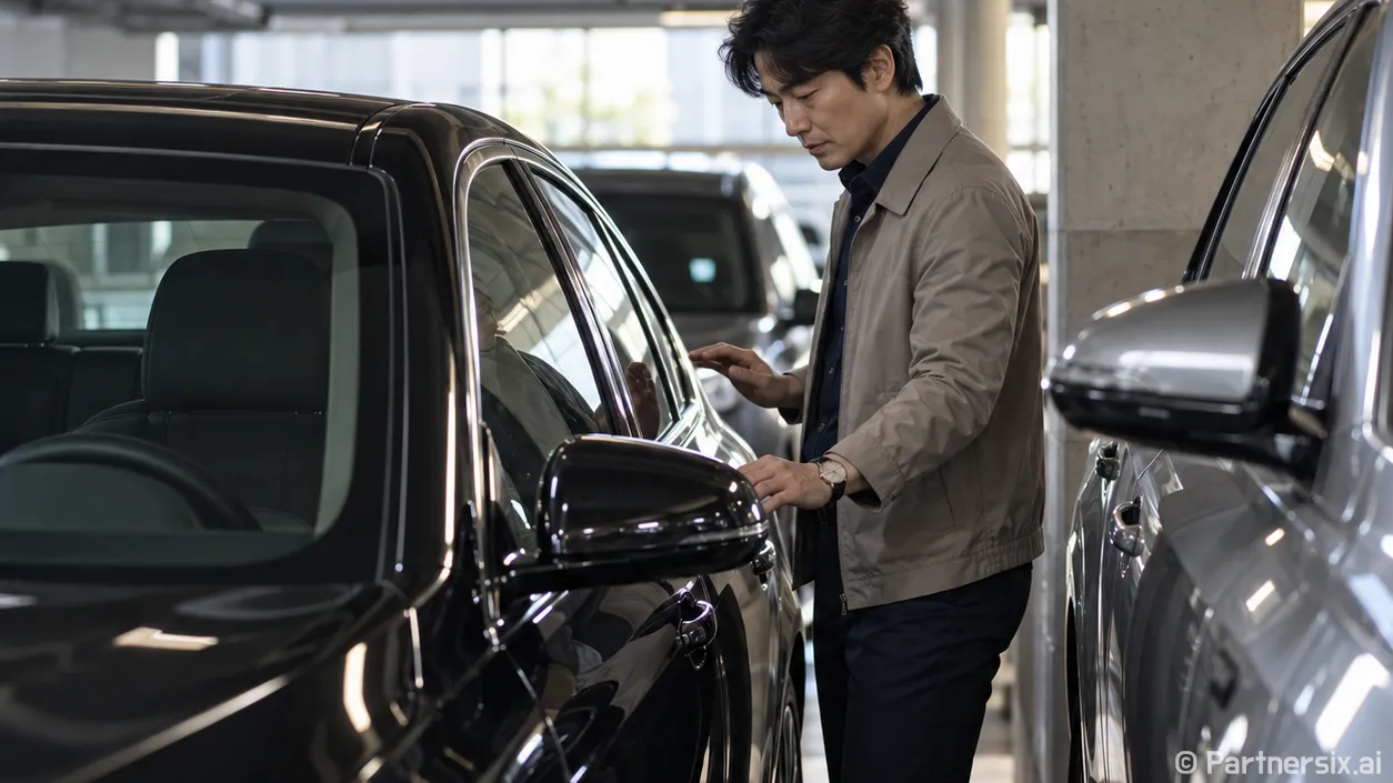 기아K8 좁은 주차장에서 덜 고생하는 방법