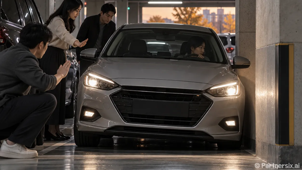 BMW 좁은 주차장에 편하게 주차하는 방법