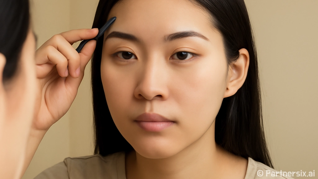 여권사진에서 눈썹을…