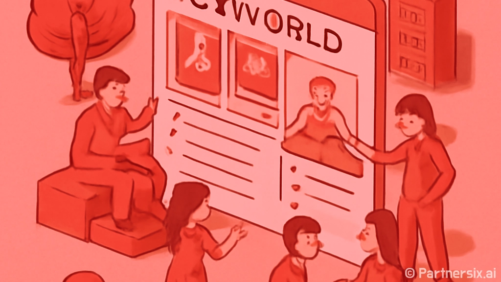 싸이월드를 활용하는…