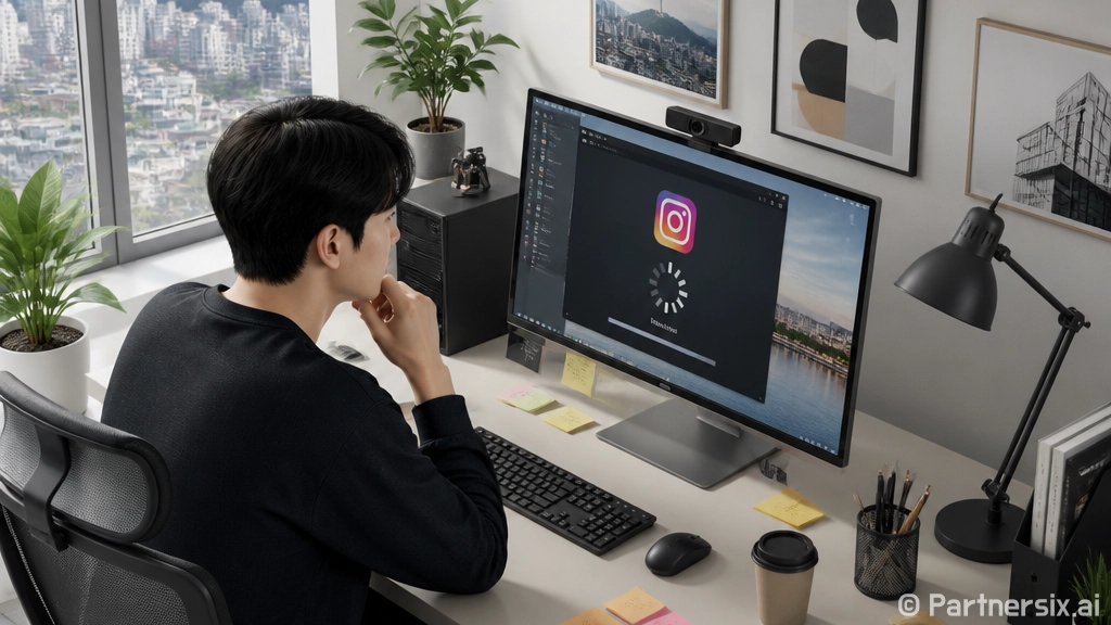 인스타 PC에서 사…