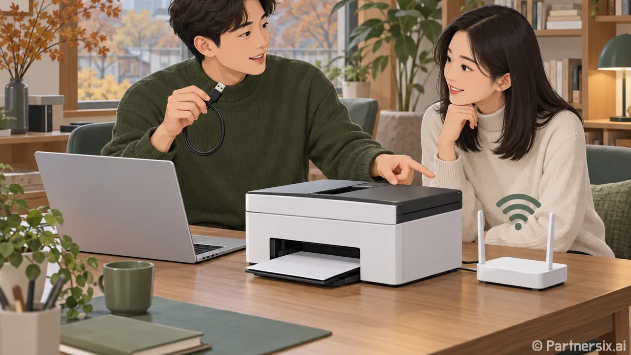 노트북 프린터 연결…