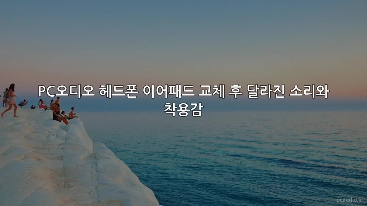 PC오디오 헤드폰 이어패드 교체 후 달라진 소리와 착용감