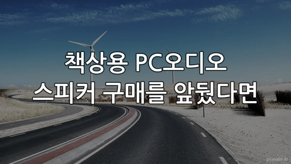 책상용 PC오디오 스피커 구매를 앞뒀다면