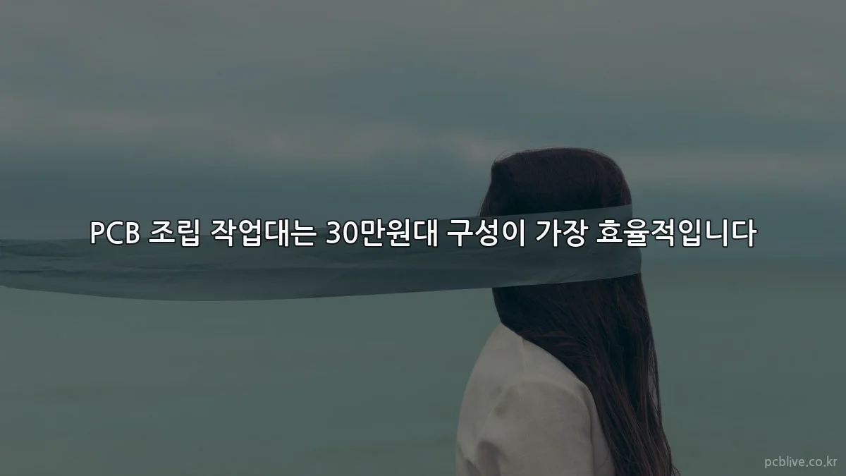 PCB 조립 작업대는 30만원대 구성이 가장 효율적입니다