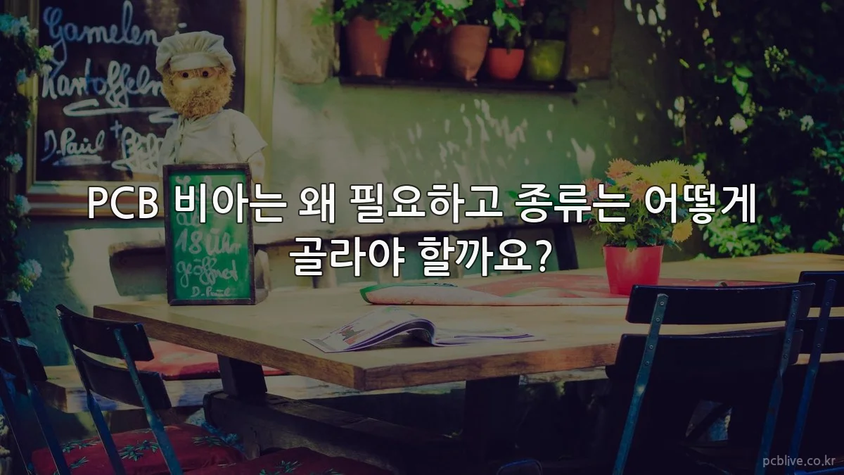 PCB 비아는 왜 필요하고 종류는 어떻게 골라야 할까요?