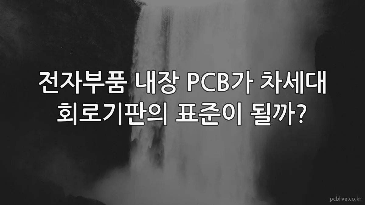 전자부품 내장 PCB가 차세대 회로기판의 표준이 될까?