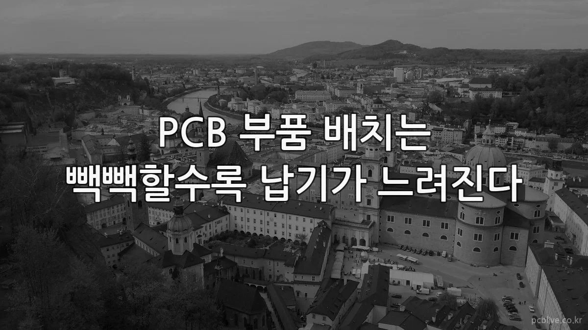 PCB 부품 배치는 빽빽할수록 납기가 느려진다