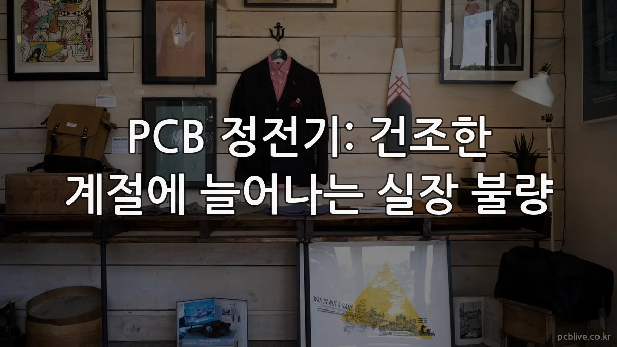 PCB 정전기: 건조한 계절에 늘어나는 실장 불량