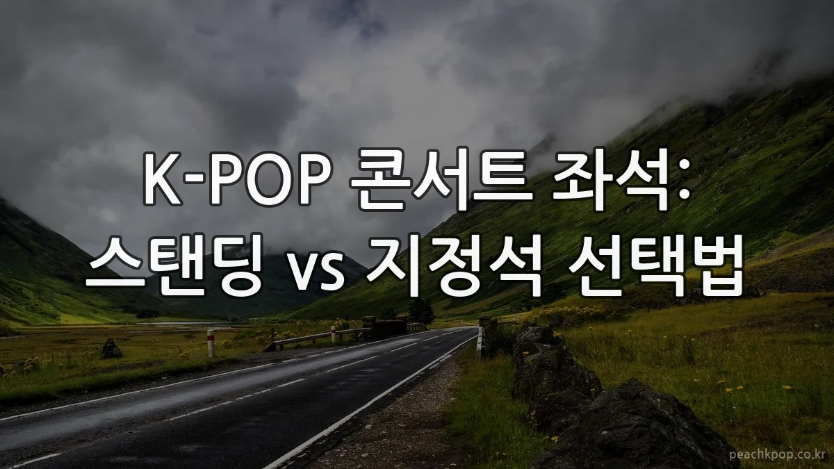 K-POP 콘서트 좌석: 스탠딩 vs 지정석 선택법