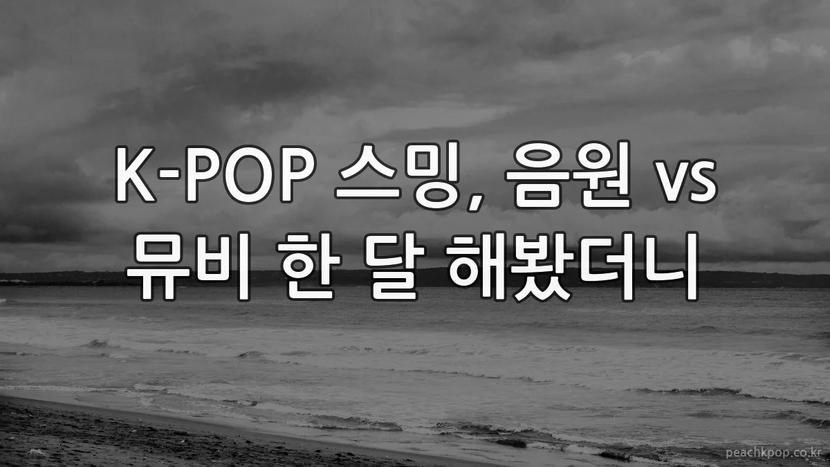 K-POP 스밍, 음원 vs 뮤비 한 달 해봤더니