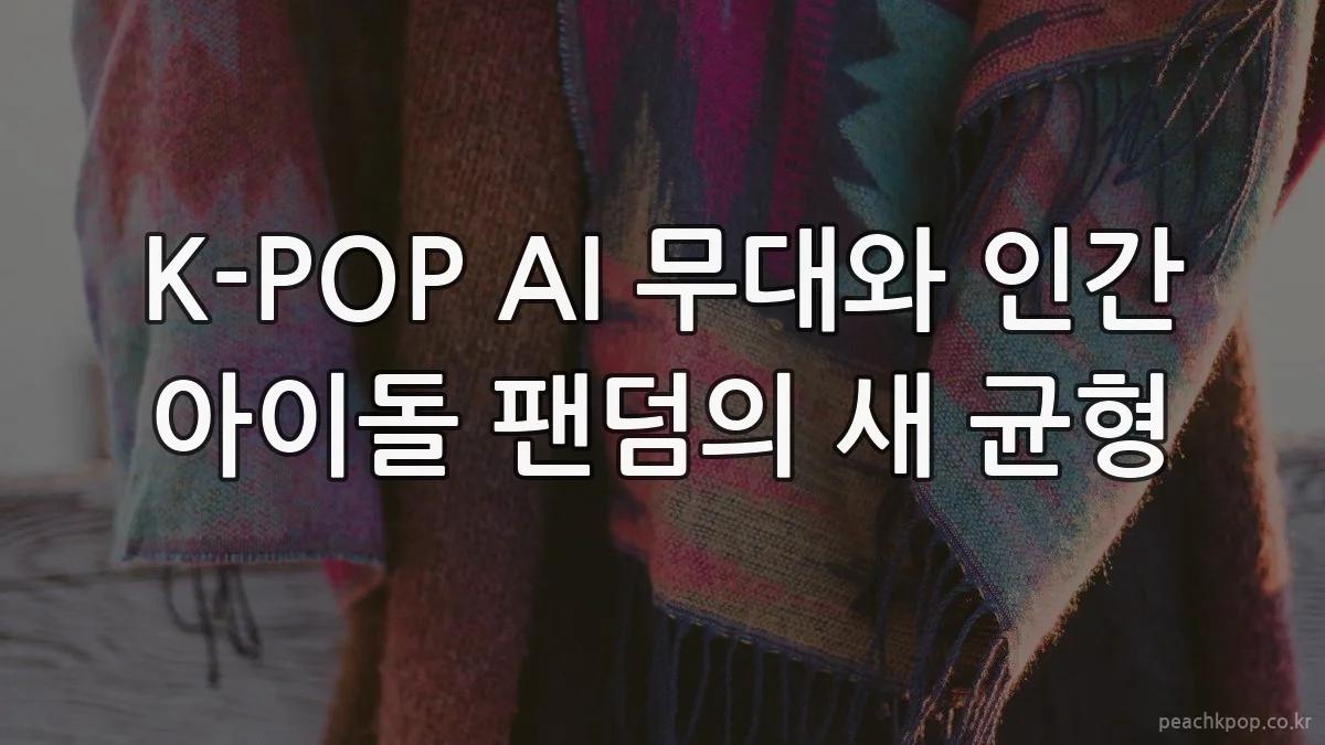 K-POP AI 무대와 인간 아이돌 팬덤의 새 균형