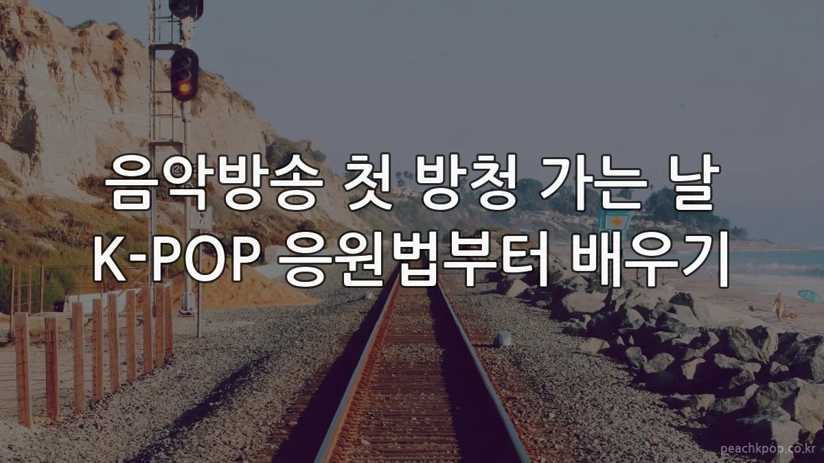 음악방송 첫 방청 가는 날 K-POP 응원법부터 배우기