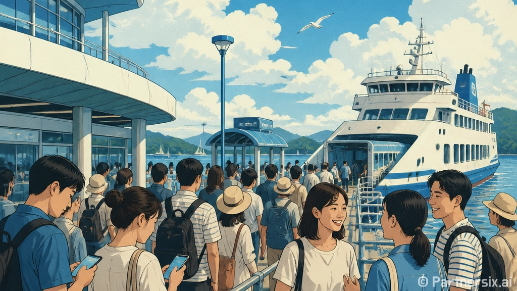 방아머리선착장에서 …