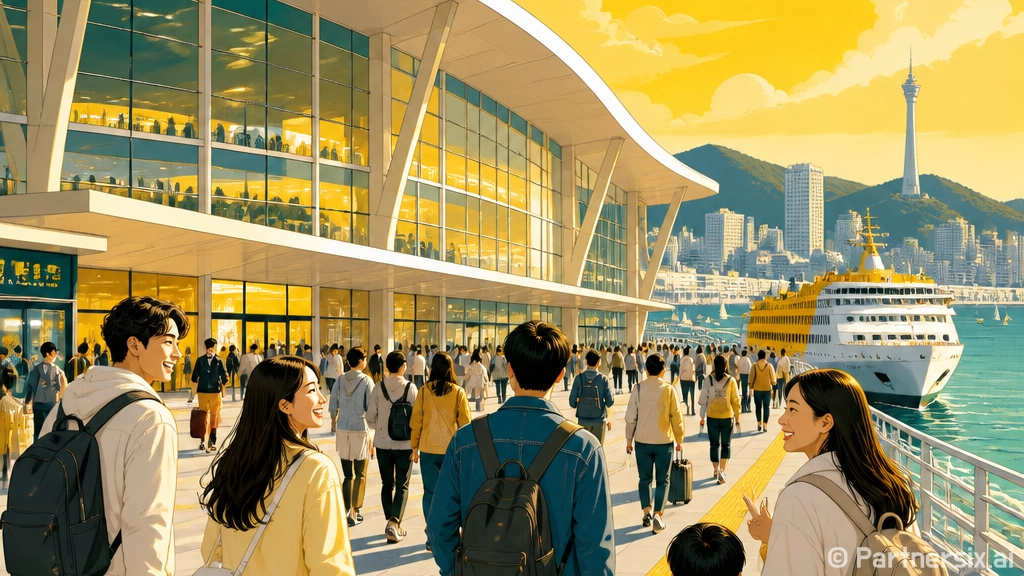 부산여객선터미널에서…