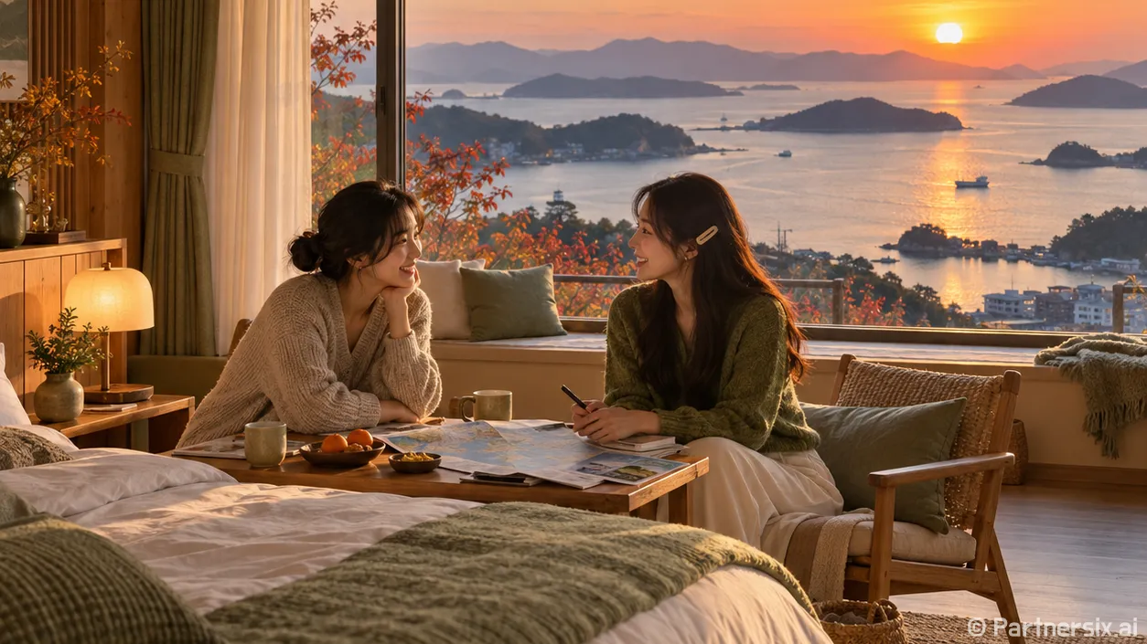 통영 가볼만한곳 10월에 걸어보니 숙소 위치가 중요했다