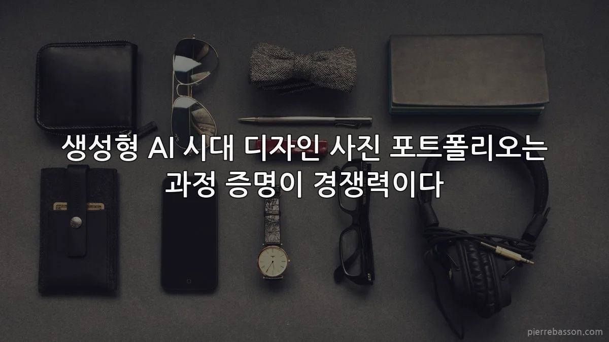 생성형 AI 시대 디자인 사진 포트폴리오는 과정 증명이 경쟁력이다