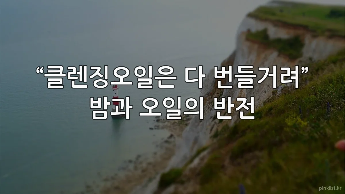 “클렌징오일은 다 번들거려” 밤과 오일의 반전