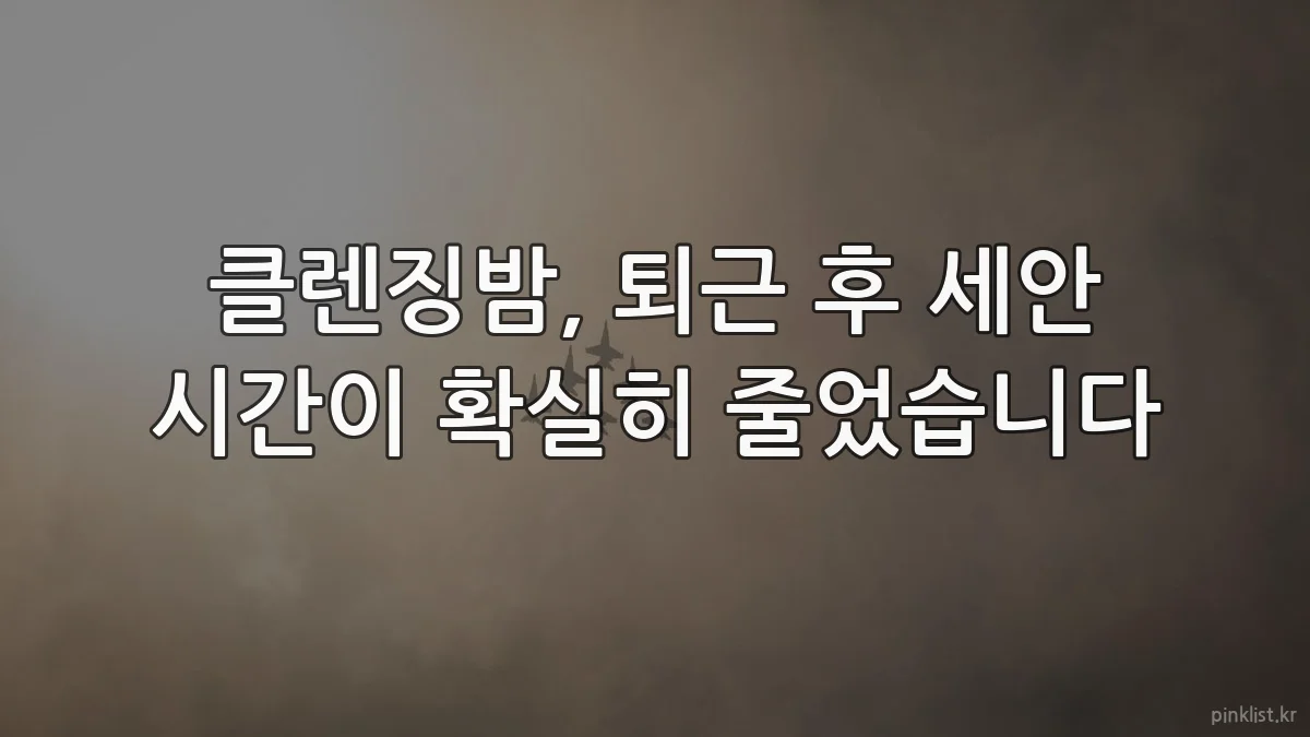 클렌징밤, 퇴근 후 세안 시간이 확실히 줄었습니다