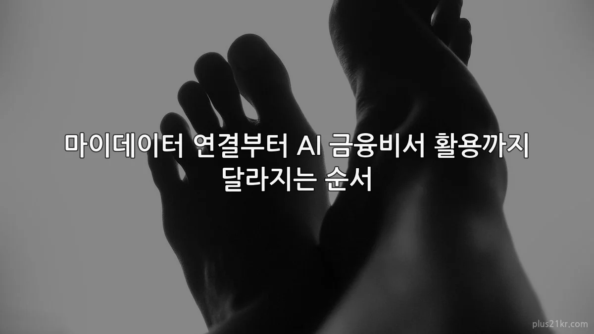 마이데이터 연결부터 AI 금융비서 활용까지 달라지는 순서