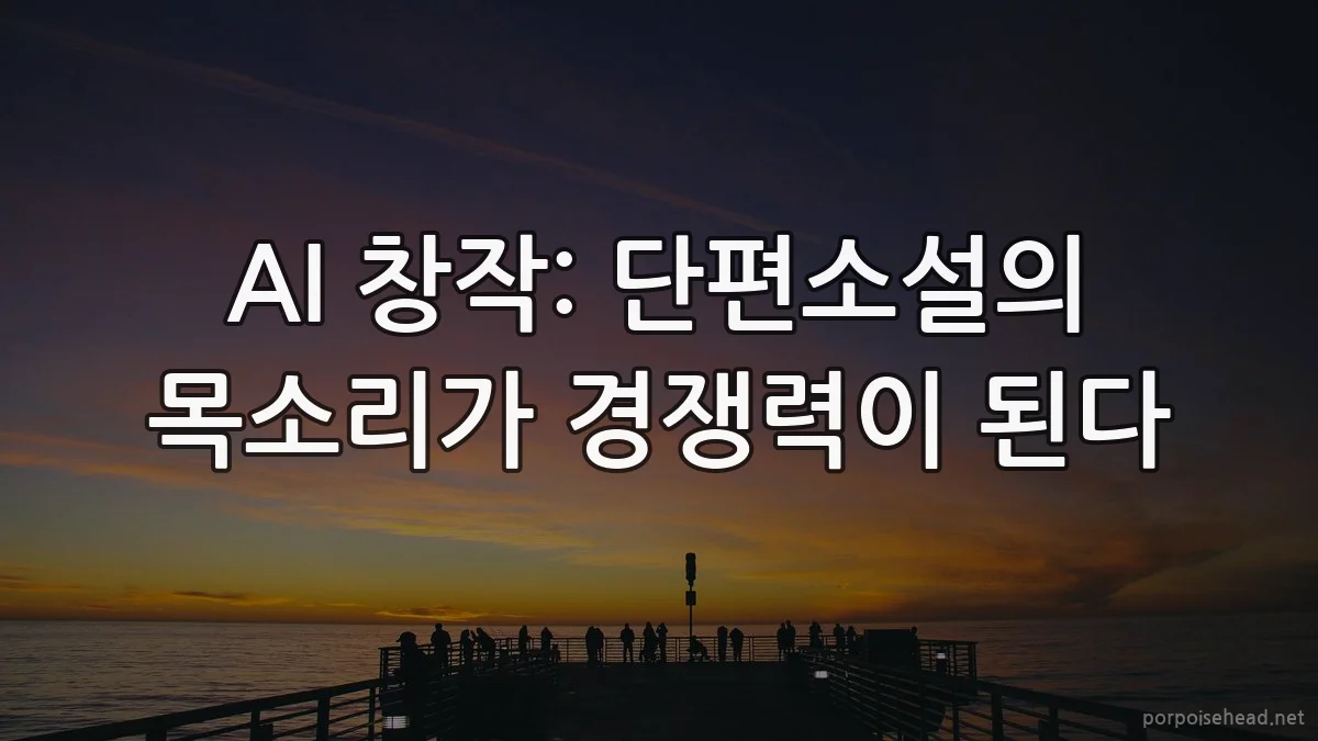 AI 창작: 단편소설의 목소리가 경쟁력이 된다