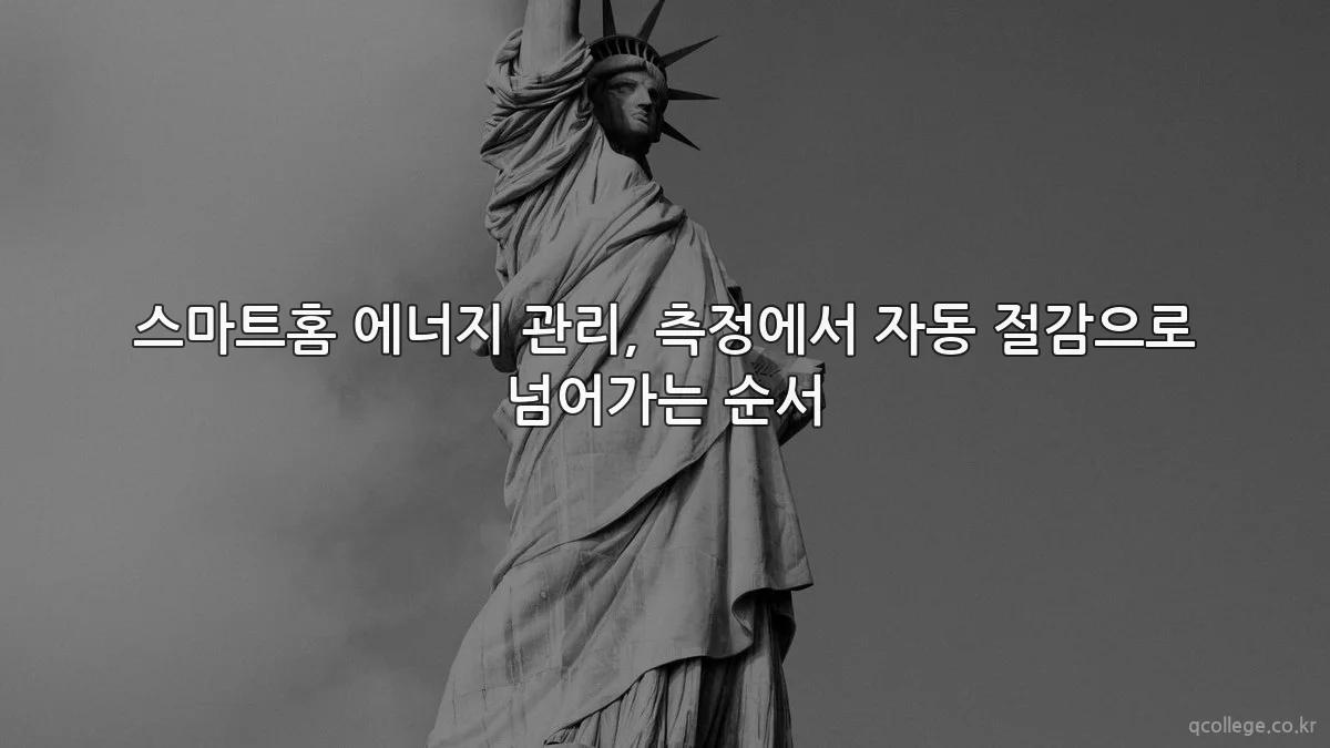 스마트홈 에너지 관리, 측정에서 자동 절감으로 넘어가는 순서