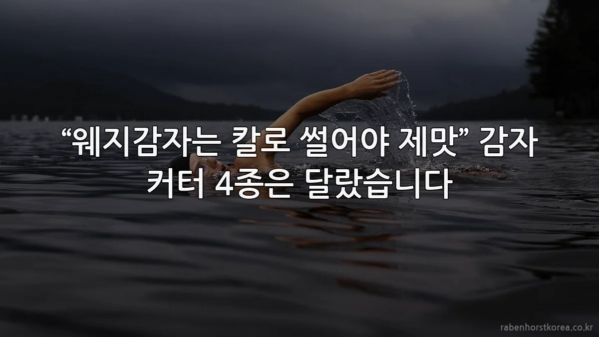 “웨지감자는 칼로 썰어야 제맛” 감자 커터 4종은 달랐습니다