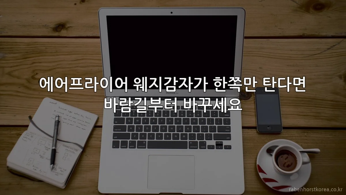 에어프라이어 웨지감자가 한쪽만 탄다면 바람길부터 바꾸세요