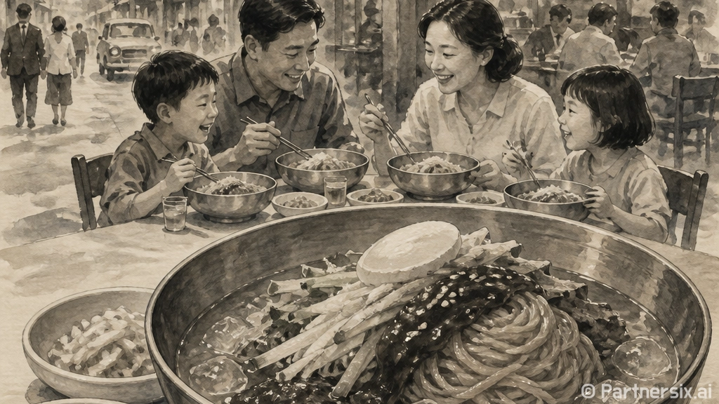 섞임냉면 맛있게 즐…