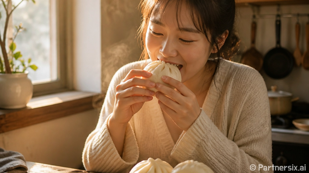 아라찐빵 맛있게 먹…