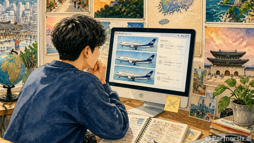 아나항공 처음 이용…
