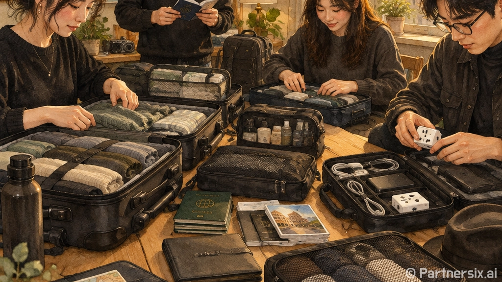 유럽여행준비물 빠뜨리지 않는 방법: 초보자를 위한 짐 싸기 체크리스트