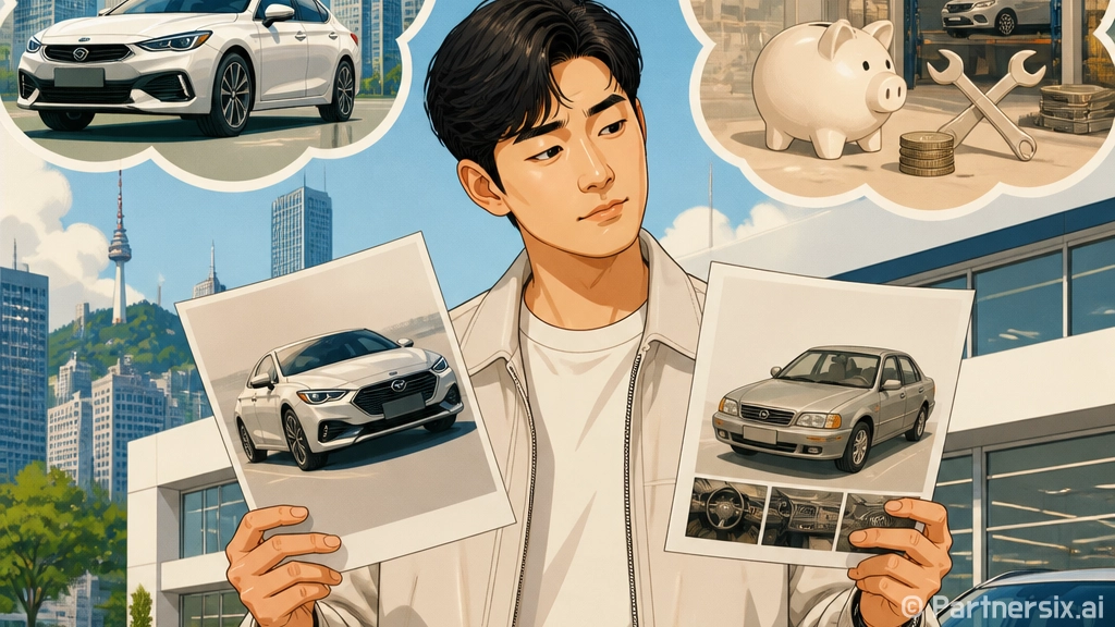 중고차와 신차 비교…