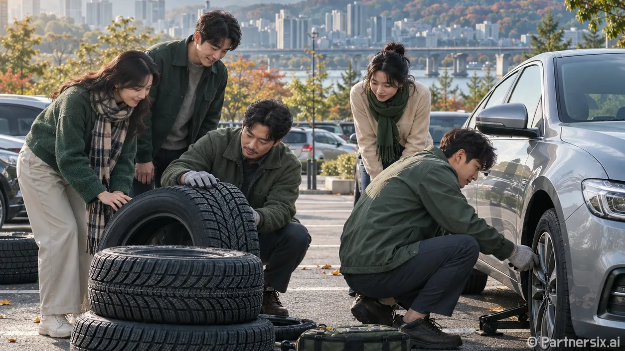 겨울 타이어 교체 시기 기온과 주행 환경으로 판단하는 방법