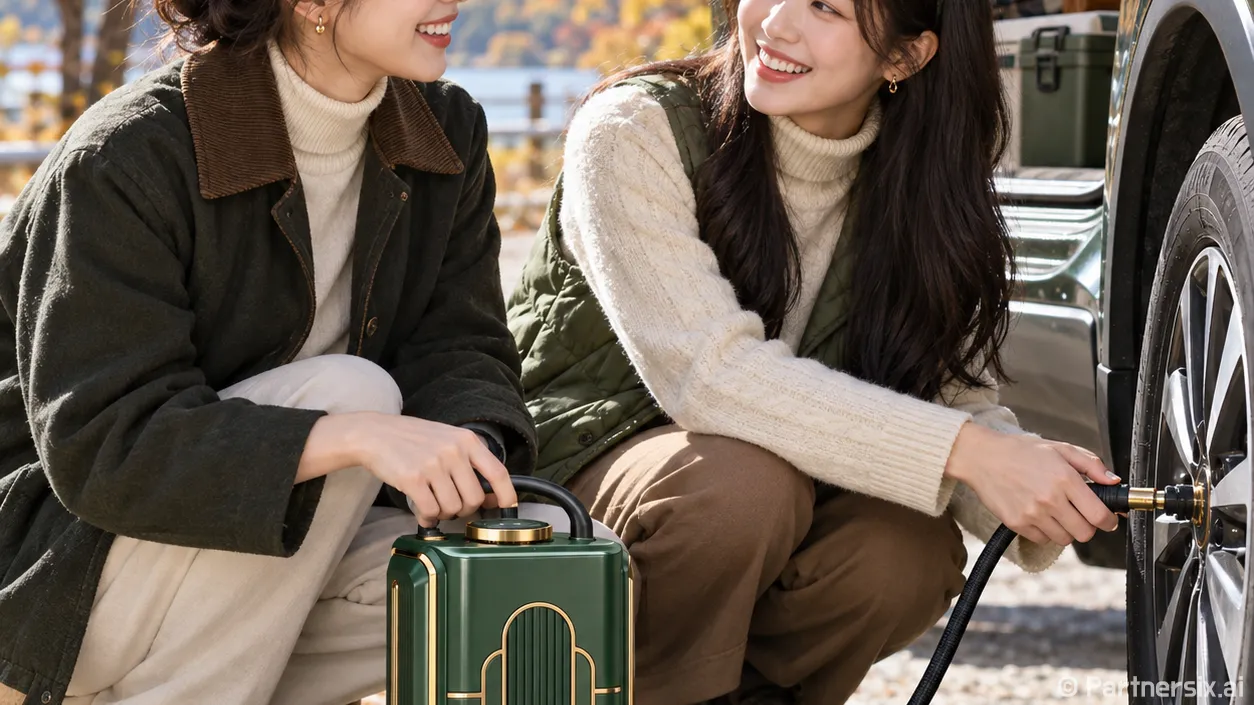 타이어 공기압 주입기 제대로 사용하는 방법