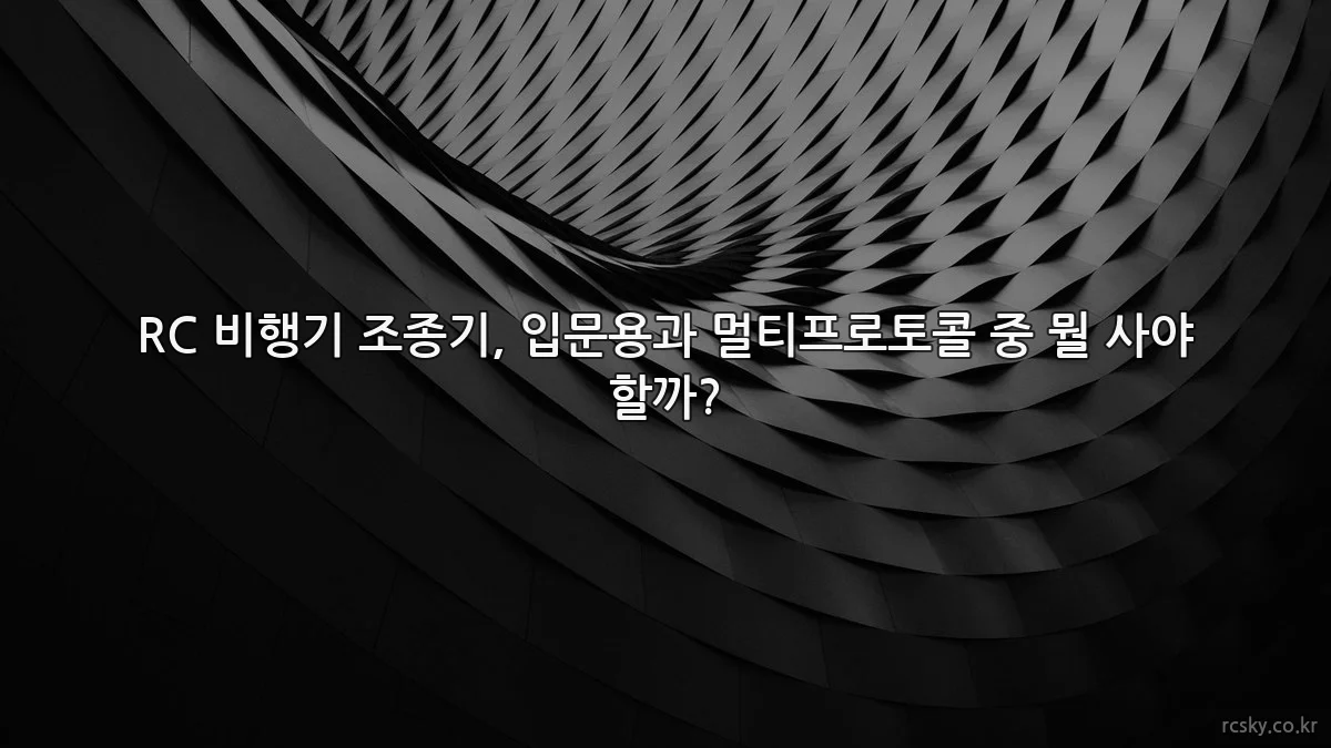 RC 비행기 조종기, 입문용과 멀티프로토콜 중 뭘 사야 할까?