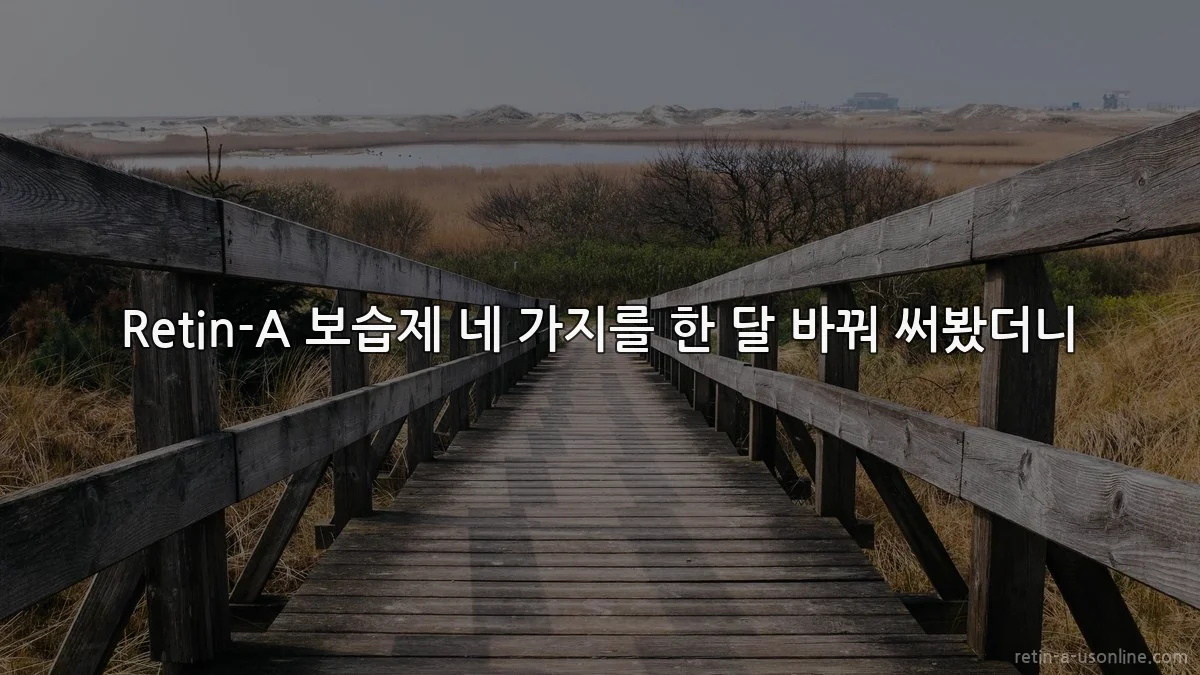 Retin-A 보습제 네 가지를 한 달 바꿔 써봤더니