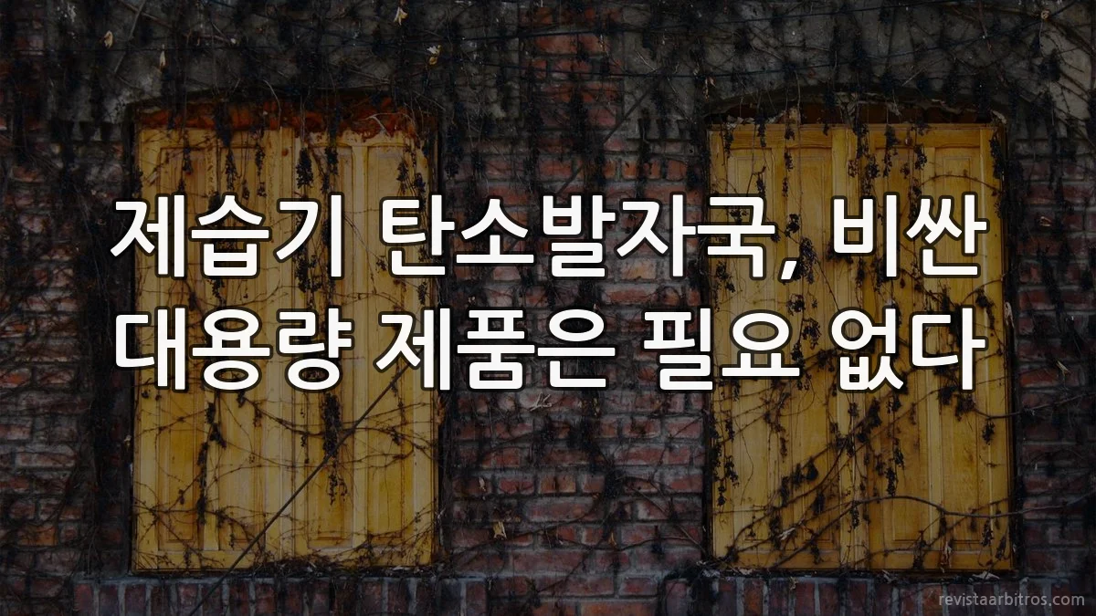 제습기 탄소발자국, 비싼 대용량 제품은 필요 없다