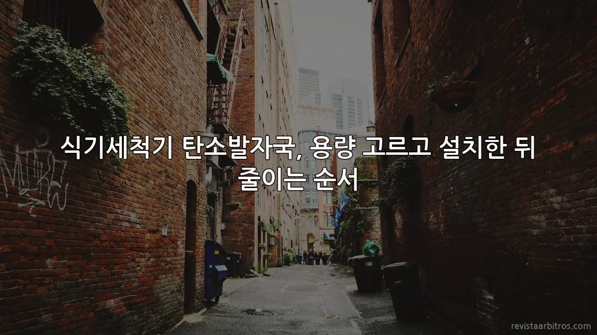 식기세척기 탄소발자국, 용량 고르고 설치한 뒤 줄이는 순서