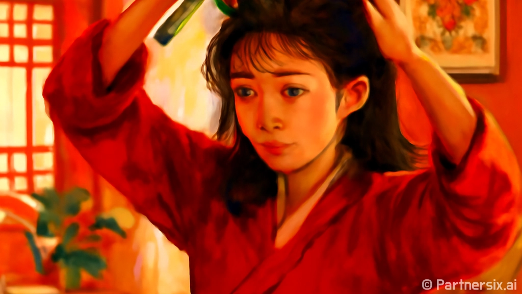 뿌리볼륨빗으로 납작…