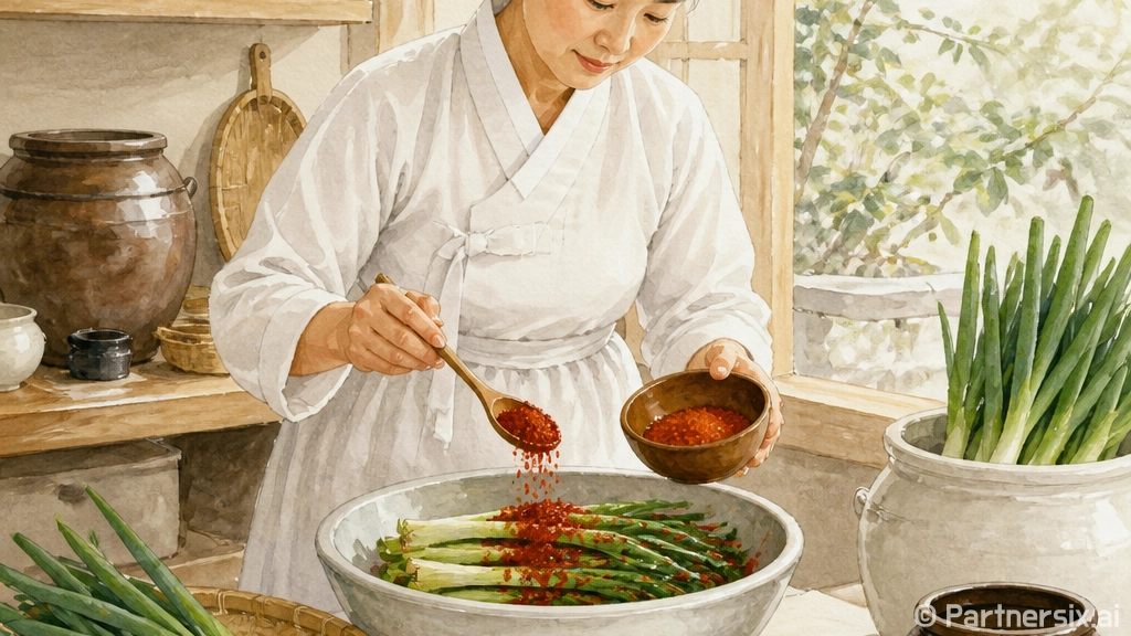 쪽파김치 맛있게 담…