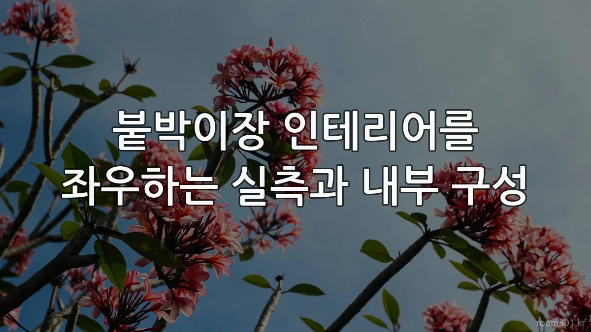 붙박이장 인테리어를 좌우하는 실측과 내부 구성