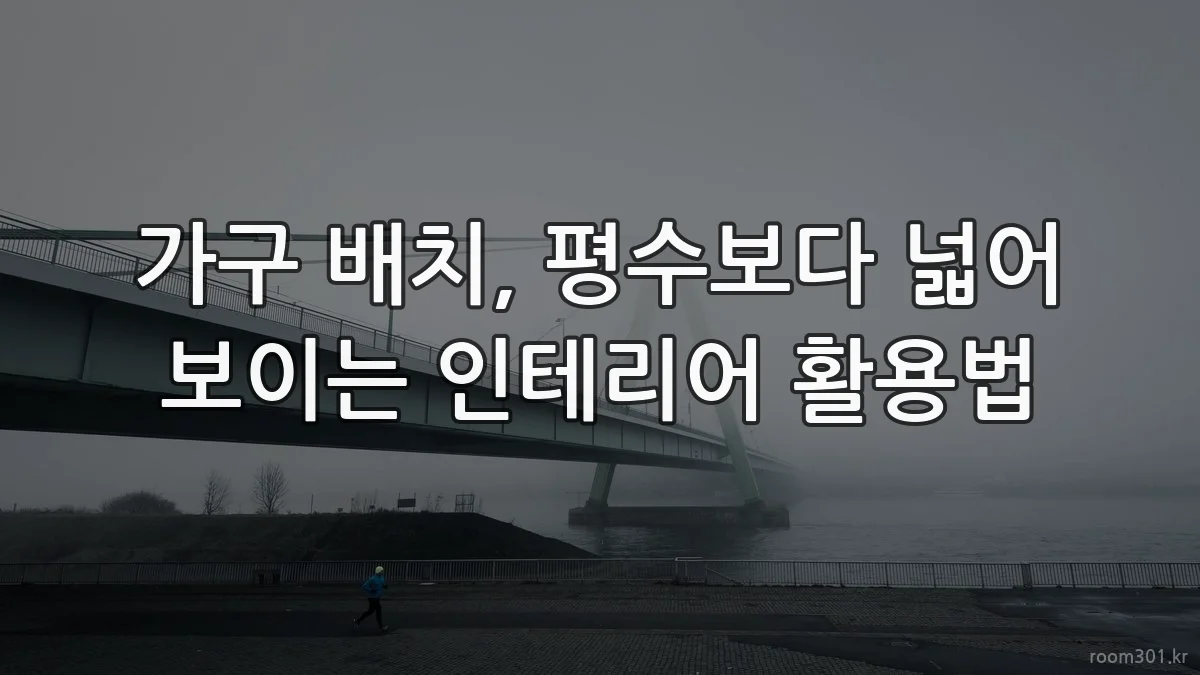 가구 배치, 평수보다 넓어 보이는 인테리어 활용법